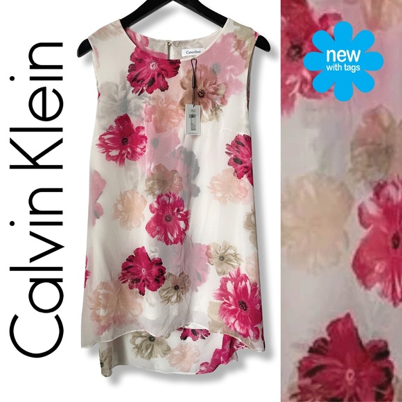 NWT 🦋 Calvin Klein Baby Doll shift dress | Large - Picture 1 of 12